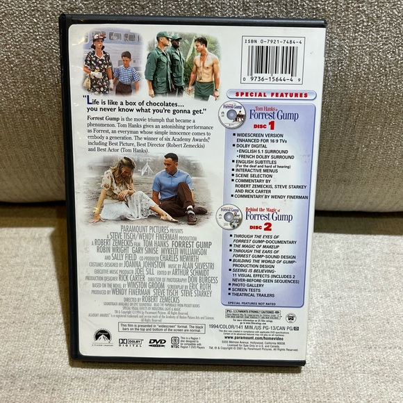 Forrest Gump Special Collectors Edition 2 Disc DVD - Picture 2 of 5